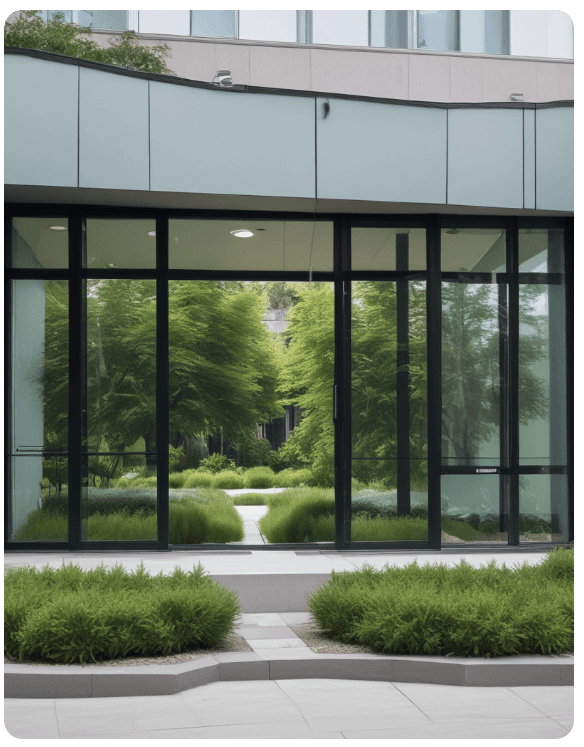 Modern medical facility exterior
